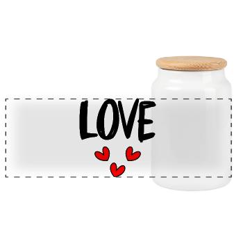 NOËL. ANNEE. ANNIVERSAIRE. RETRAITE. FÊTE. COEUR. - Boîte à biscuits avec couvercle en bois - blanc - Devant