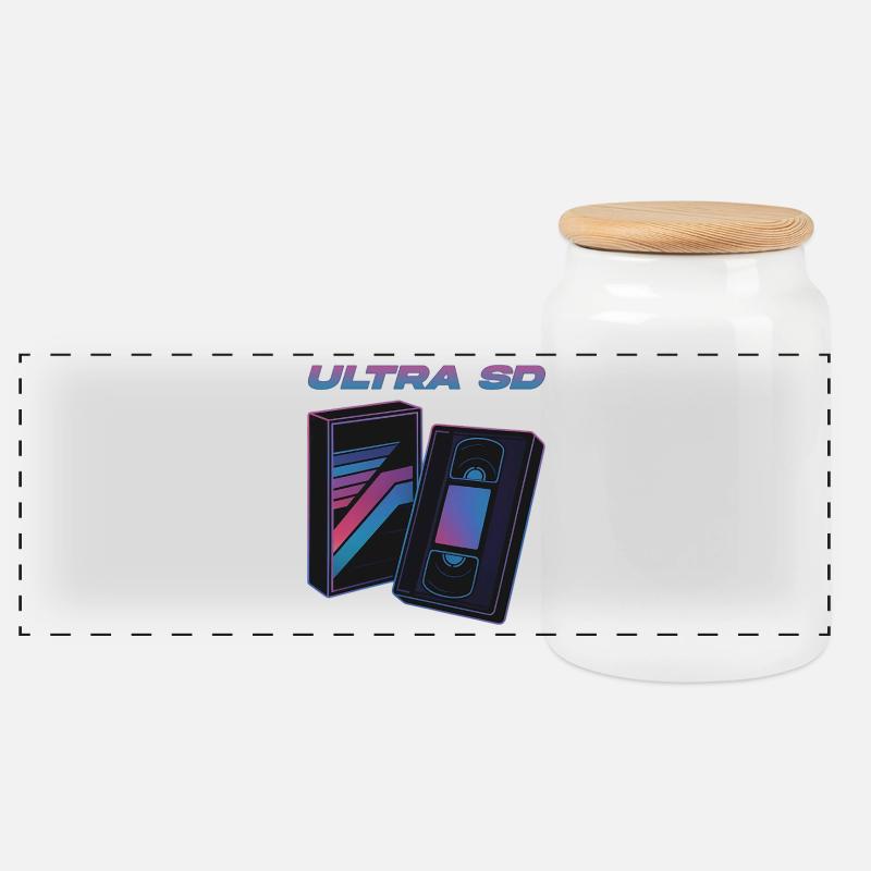 Ultra SD - Panorama Keksdose mit Holzdeckel - Weiß