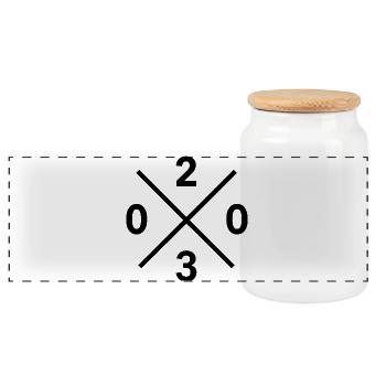 Code numérotant 0203 Duisburg Ruhrpott Merch Pullover Shirt - Boîte à biscuits avec couvercle en bois - blanc - Devant