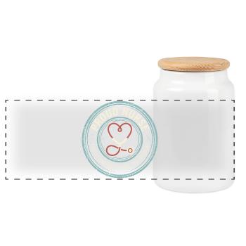 Proud Nurse - Chaos Coordinator Motiv - Panorama Keksdose mit Holzdeckel - Weiß - Vorne