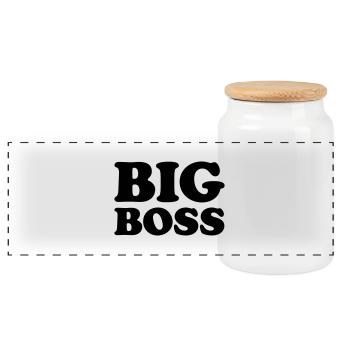 Big Boss - Panorama Keksdose mit Holzdeckel - Weiß - Vorne