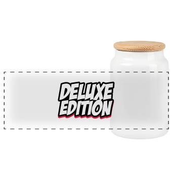 deluxe_edition_002 - Panorama Keksdose mit Holzdeckel - Weiß - Vorne