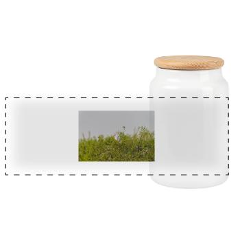 000 0686 Nik NikDxO - Panoramic Cookie Jar with Wooden Lid - white - Front