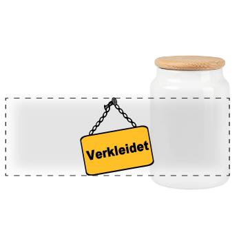 Party Shirt ,Feiern , Karneval, Verkleidet(25) - Panorama Keksdose mit Holzdeckel - Weiß - Vorne