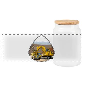 Monster Machines - Panoramic Cookie Jar with Wooden Lid - white - Front