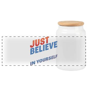 UST BELIEVE – T-shirt & accessories - Panoramic Cookie Jar with Wooden Lid - white - Front
