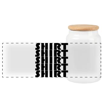CHEMISE BAUHAUS - Boîte à biscuits avec couvercle en bois - blanc - Devant