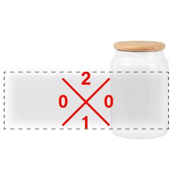 Indicatif Régional 0201 Ruhrpott Merch pour les vrais fans de cuisine - Boîte à biscuits avec couvercle en bois - blanc - Devant