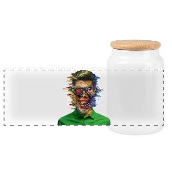 I'M JUST A GLITCH - geek & scifi - Boîte à biscuits avec couvercle en bois - blanc - Devant