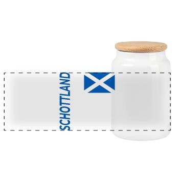 Loch Ness - Boîte à biscuits avec couvercle en bois - blanc - Devant