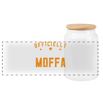 OFFICIELLEMENT LE MEILLEUR MOFFA DU MONDE - Boîte à biscuits avec couvercle en bois - blanc - Devant