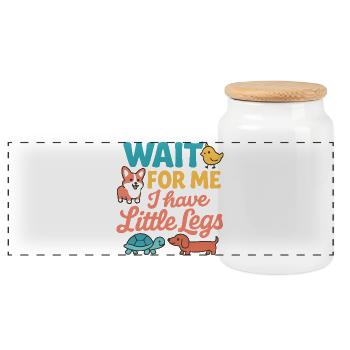 Idée de cadeau amusant pour un mème d’humour de proverbe mignon - Boîte à biscuits avec couvercle en bois - blanc - Devant