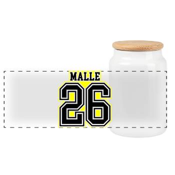 Malle 26 Trikot 2026 - Panorama Keksdose mit Holzdeckel - Weiß - Vorne