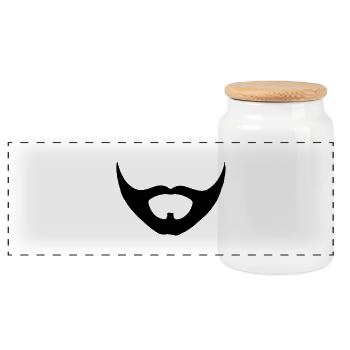 wurst conchita Drag Queen - Panorama Keksdose mit Holzdeckel - Weiß - Vorne