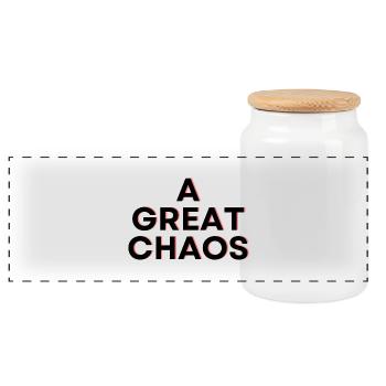 A Great Chaos - Panorama Keksdose mit Holzdeckel - Weiß - Vorne