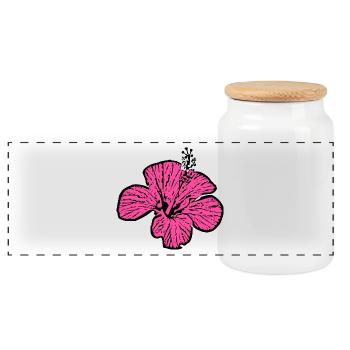 Cadeau pour la fête des mères : Idée de cadeau pour la fête des mères - Boîte à biscuits avec couvercle en bois - blanc - Devant