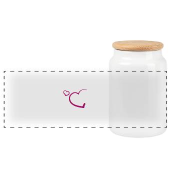 I'm Going To Be A Grandma T Shirt - Panoramic Cookie Jar with Wooden Lid - white - Front