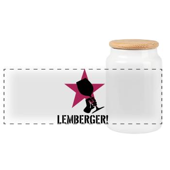La révolution de Lemberg - Boîte à biscuits avec couvercle en bois - blanc - Devant