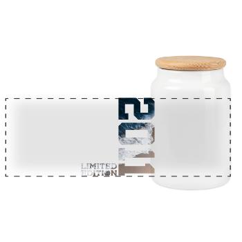 15. GEBURTSTAG LIMITED EDITION 2011 - Panorama Keksdose mit Holzdeckel - Weiß - Vorne