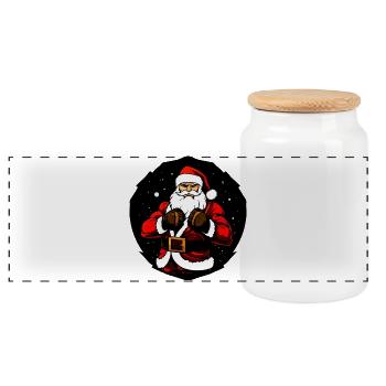 Kämpfer Christmas - Panorama Keksdose mit Holzdeckel - Weiß - Vorne
