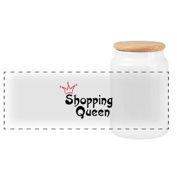 SHOPPING QUEEN - Panorama Keksdose mit Holzdeckel - Weiß - Vorne