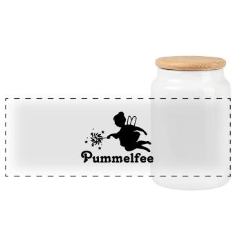 elfe_fee_pummelfee - Panorama Keksdose mit Holzdeckel - Weiß - Vorne