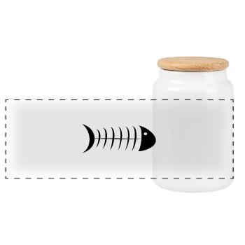 anniversary. Anniversary Decade. humor. funny - Panoramic Cookie Jar with Wooden Lid - white - Front