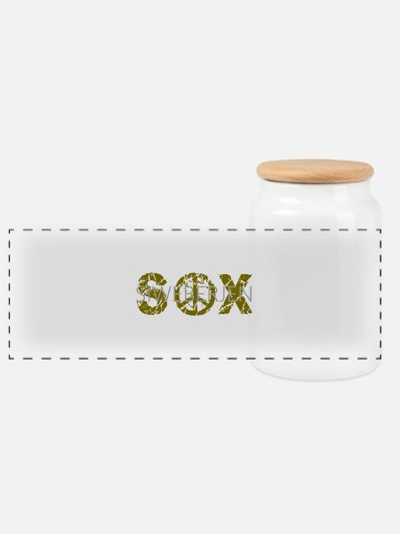 Siweberjen Sox, Siebenbürger Sachse - Panorama Keksdose mit Holzdeckel - Weiß