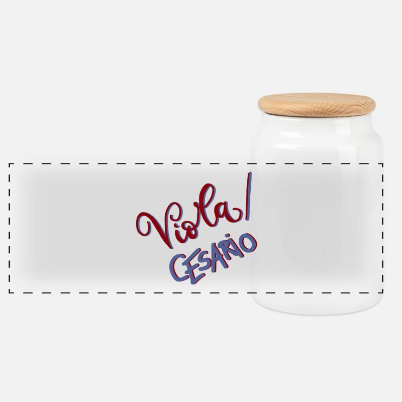 Viola/Cesario - Panorama Keksdose mit Holzdeckel - Weiß