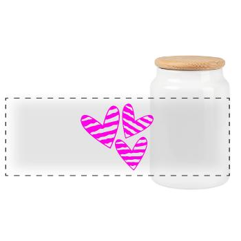 VALENTINSTAG. Junggesellinnenabschied. ICH LIEBE DICH. ICH LIEBE DICH. LIEBE - Panorama Keksdose mit Holzdeckel - Weiß - Vorne