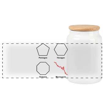 Argent, Actions, Bourse, Trading, Finance, Investisseur - Boîte à biscuits avec couvercle en bois - blanc - Devant