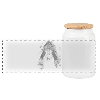The Shaman - Panoramic Cookie Jar with Wooden Lid - white - Front