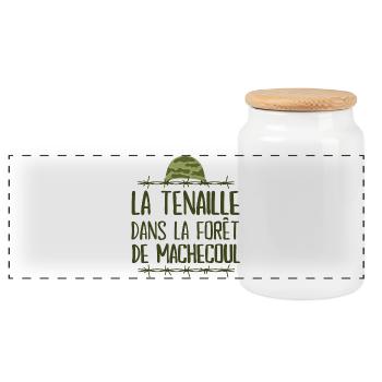 la septième compagnie, la 7ème compagnie - Boîte à biscuits avec couvercle en bois - blanc - Devant