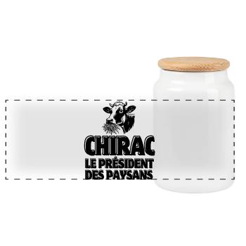 agriculteur, agriculture, paysan, fermier - Boîte à biscuits avec couvercle en bois - blanc - Devant