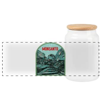 Monsanto, ein rustikales Dorf in Portugal - Panorama Keksdose mit Holzdeckel - Weiß - Vorne