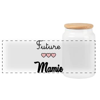 OMA. MUTTERTAG. ALLES GUTE ZUM OMA-TAG. ICH LIEBE DICH - Panorama Keksdose mit Holzdeckel - Weiß - Vorne
