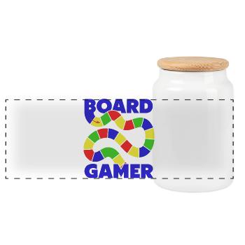 Jeu de société Fan Color Path - Boîte à biscuits avec couvercle en bois - blanc - Devant