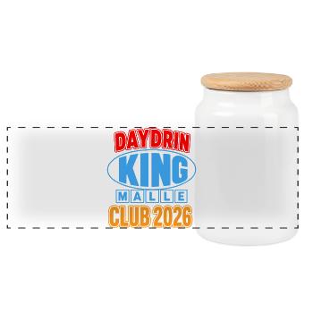 Malle 2026 Daydrin KING Malle Club 2026 - Boîte à biscuits avec couvercle en bois - blanc - Devant