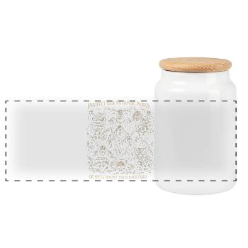 Protégez Nos Parcs Nationaux | Humour Horreur Goth - Boîte à biscuits avec couvercle en bois - blanc - Devant