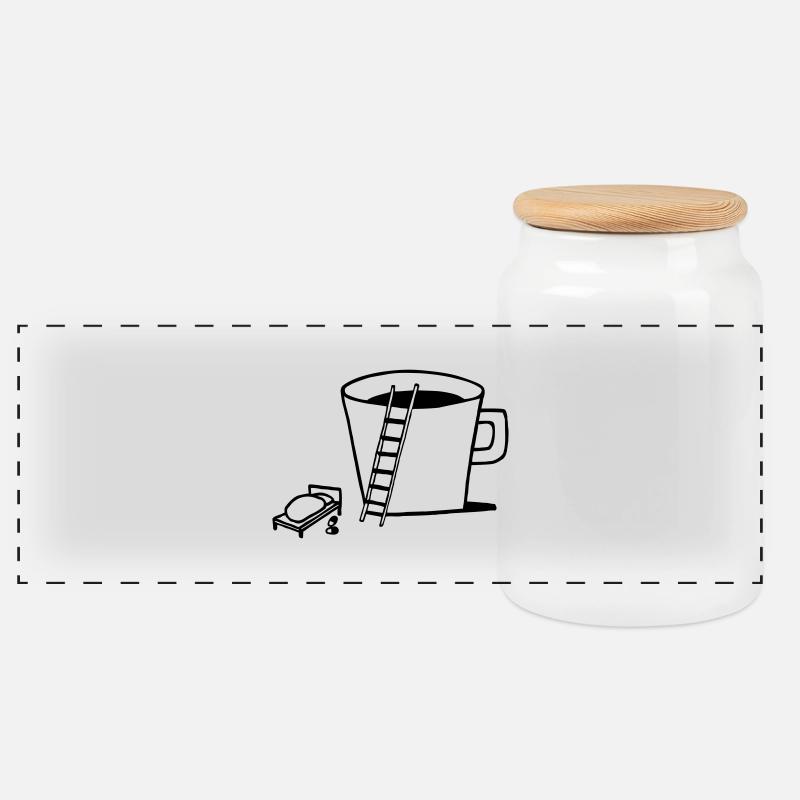 good rning-coffee - Panorama Keksdose mit Holzdeckel - Weiß
