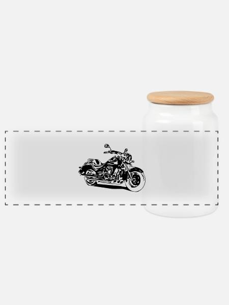 Vulcan 900 Classic - Panorama Keksdose mit Holzdeckel - Weiß