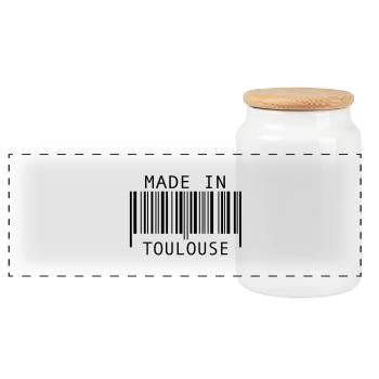 Made in Toulouse - Panorama Keksdose mit Holzdeckel - Weiß - Vorne