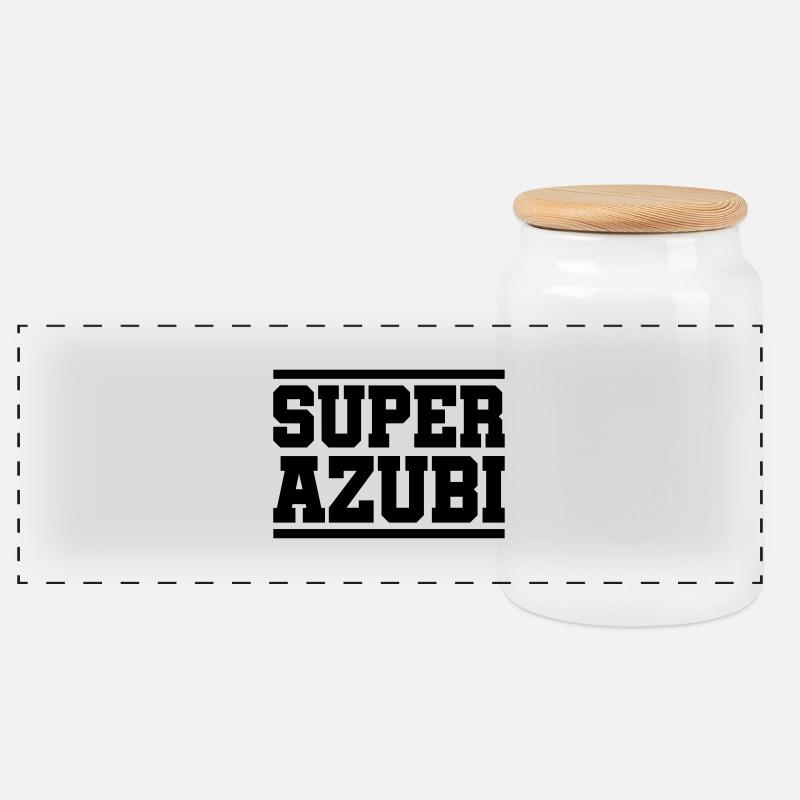 super azubi - Panorama Keksdose mit Holzdeckel - Weiß