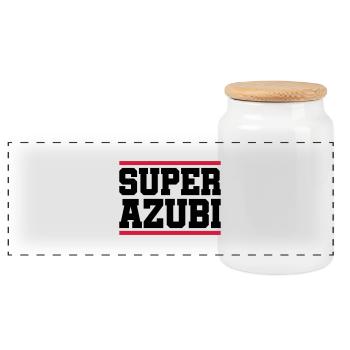 super azubi - Panorama Keksdose mit Holzdeckel - Weiß - Vorne