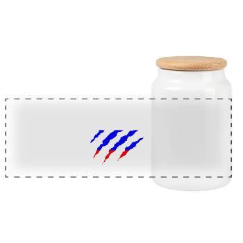 Claw Klaue Laender Russie png - Boîte à biscuits avec couvercle en bois - blanc - Devant