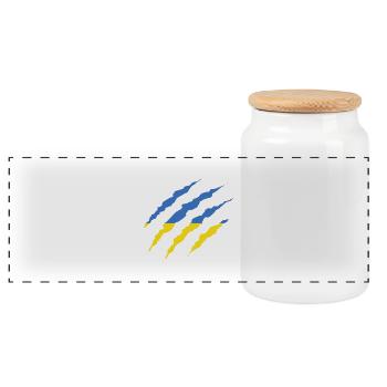 Claw Klaue Laender Ukraine png - Boîte à biscuits avec couvercle en bois - blanc - Devant
