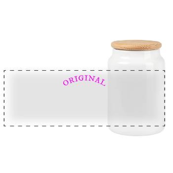 100% original Paula, cadeau, nom - Boîte à biscuits avec couvercle en bois - blanc - Devant