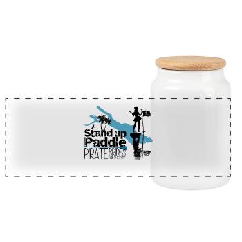 SUP Pirate Brides Bodensee - Panorama Keksdose mit Holzdeckel - Weiß - Vorne