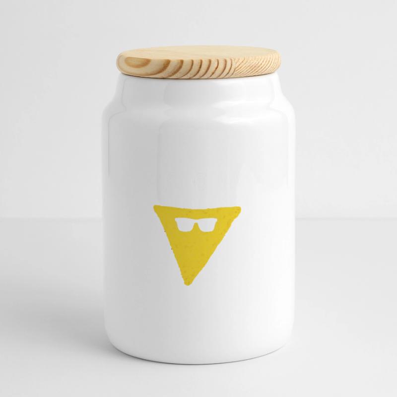 Nacho Man Macho Muscles Gift Gift Idea Panoramic Cookie Jar with Wooden Lid