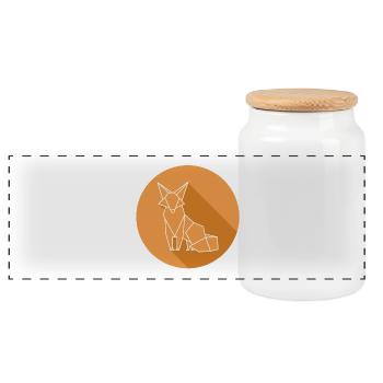 fuchs - Panorama Keksdose mit Holzdeckel - Weiß - Vorne